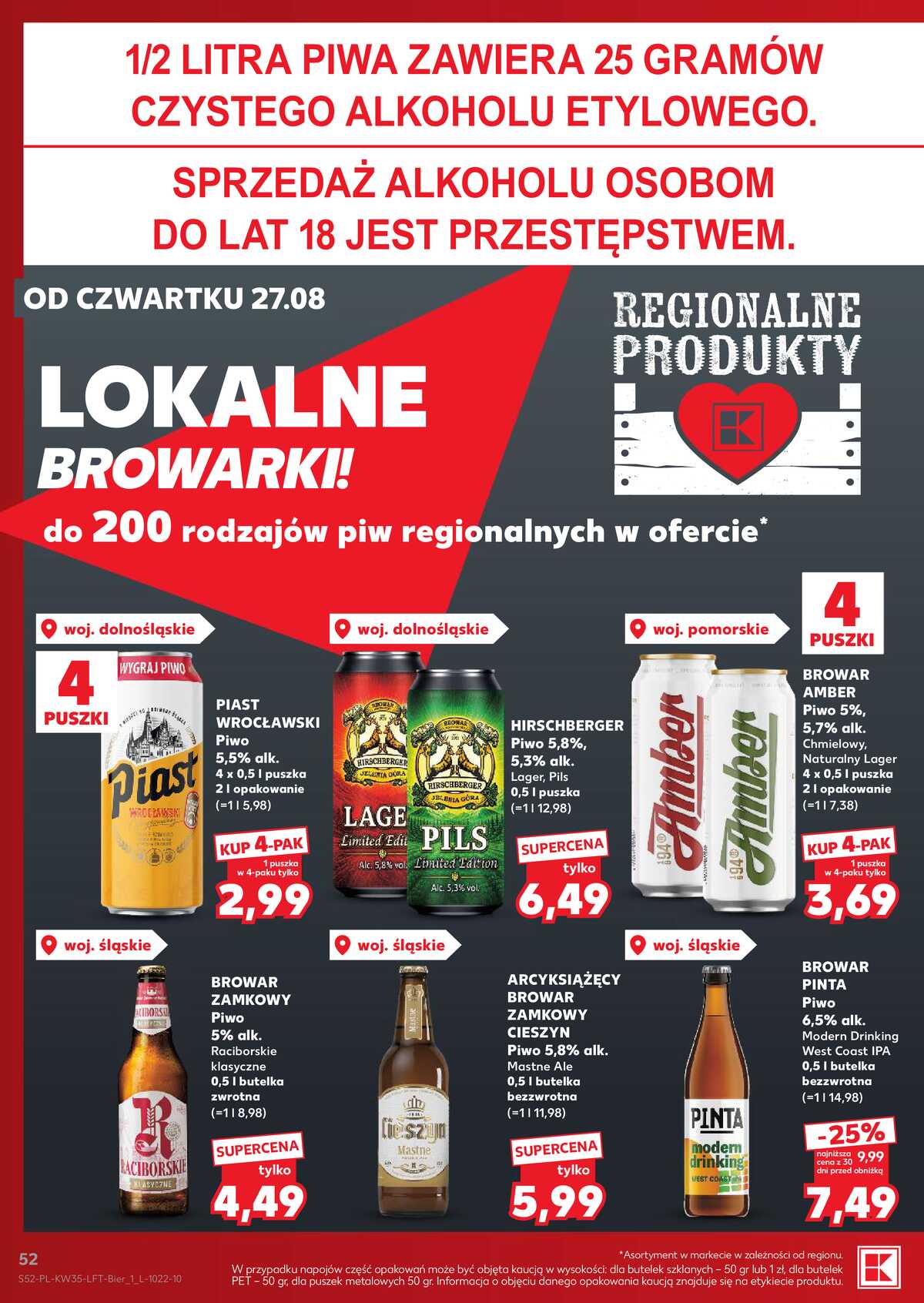 Leták Kaufland Polsko 27.8.-2.9.2026 - Týdenní zpravodaj strana 52