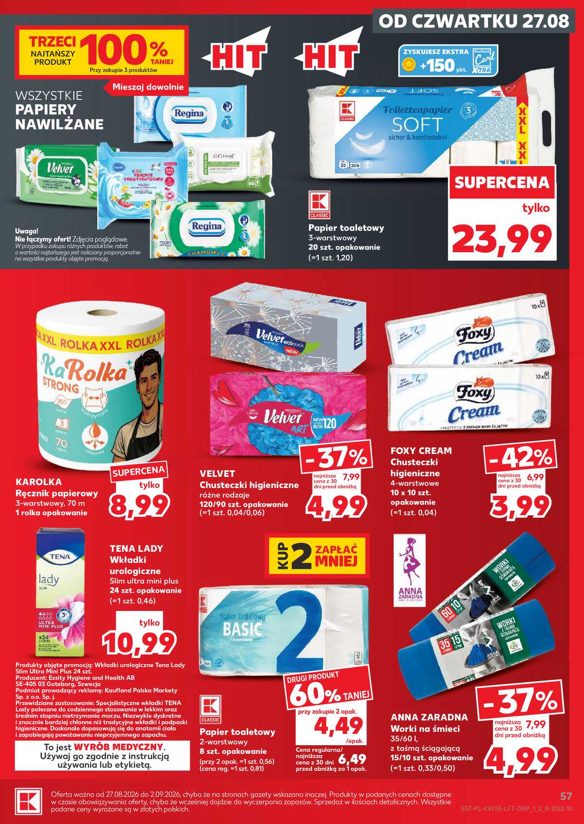 Leták Kaufland Polsko 27.8.-2.9.2026 - Týdenní zpravodaj strana 57