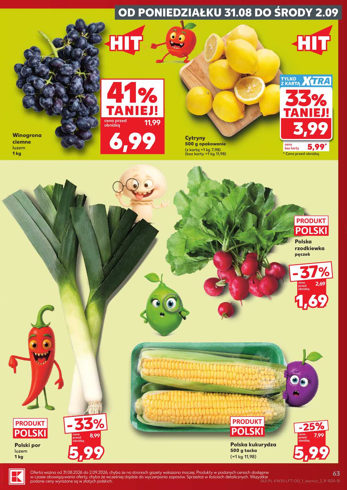 Leták Kaufland Polsko 27.8.-2.9.2026 - Týdenní zpravodaj strana 63