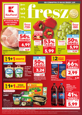 Leták Kaufland Polsko 27.8.-2.9.2026 - Týdenní zpravodaj