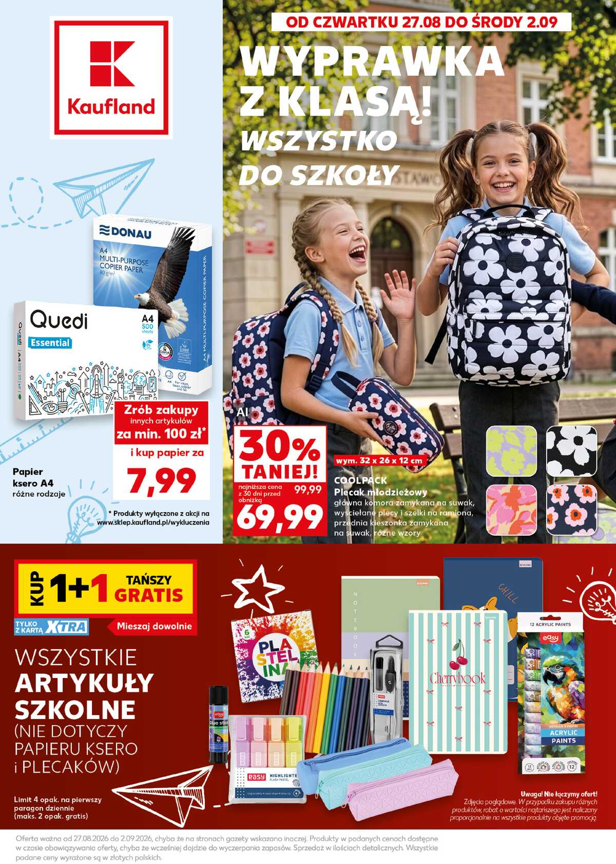Leták Kaufland Polsko 27.8.-2.9.2026 strana 1