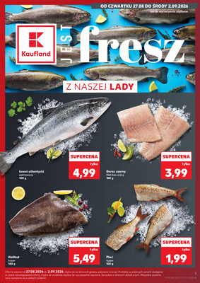 Leták Kaufland Polsko 27.8.-2.9.2026 - Ryby z našeho pultu