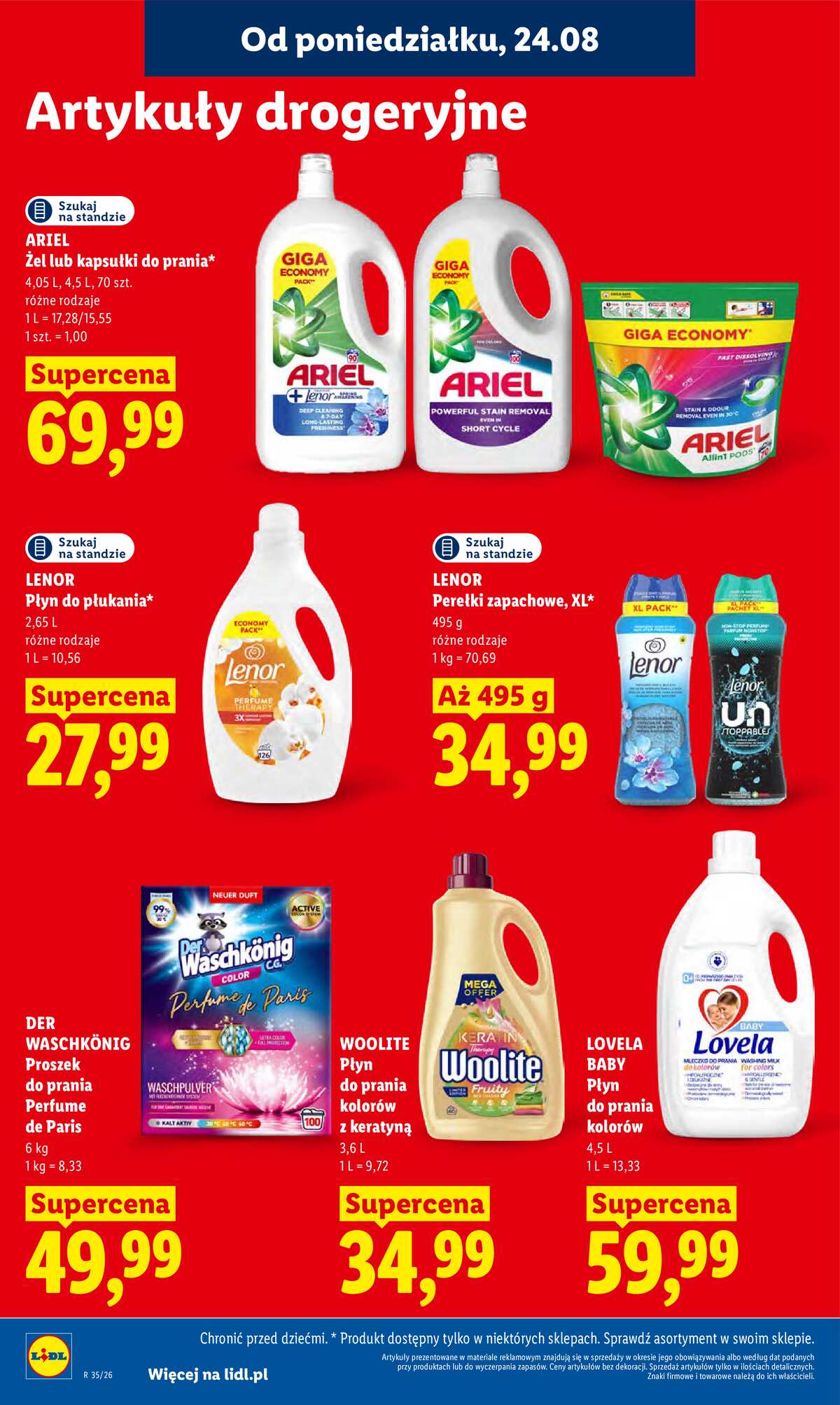 Leták Lidl Polsko 24.8.-26.8.2026 - Leták platný od 24. 8. do 26. 8. strana 90
