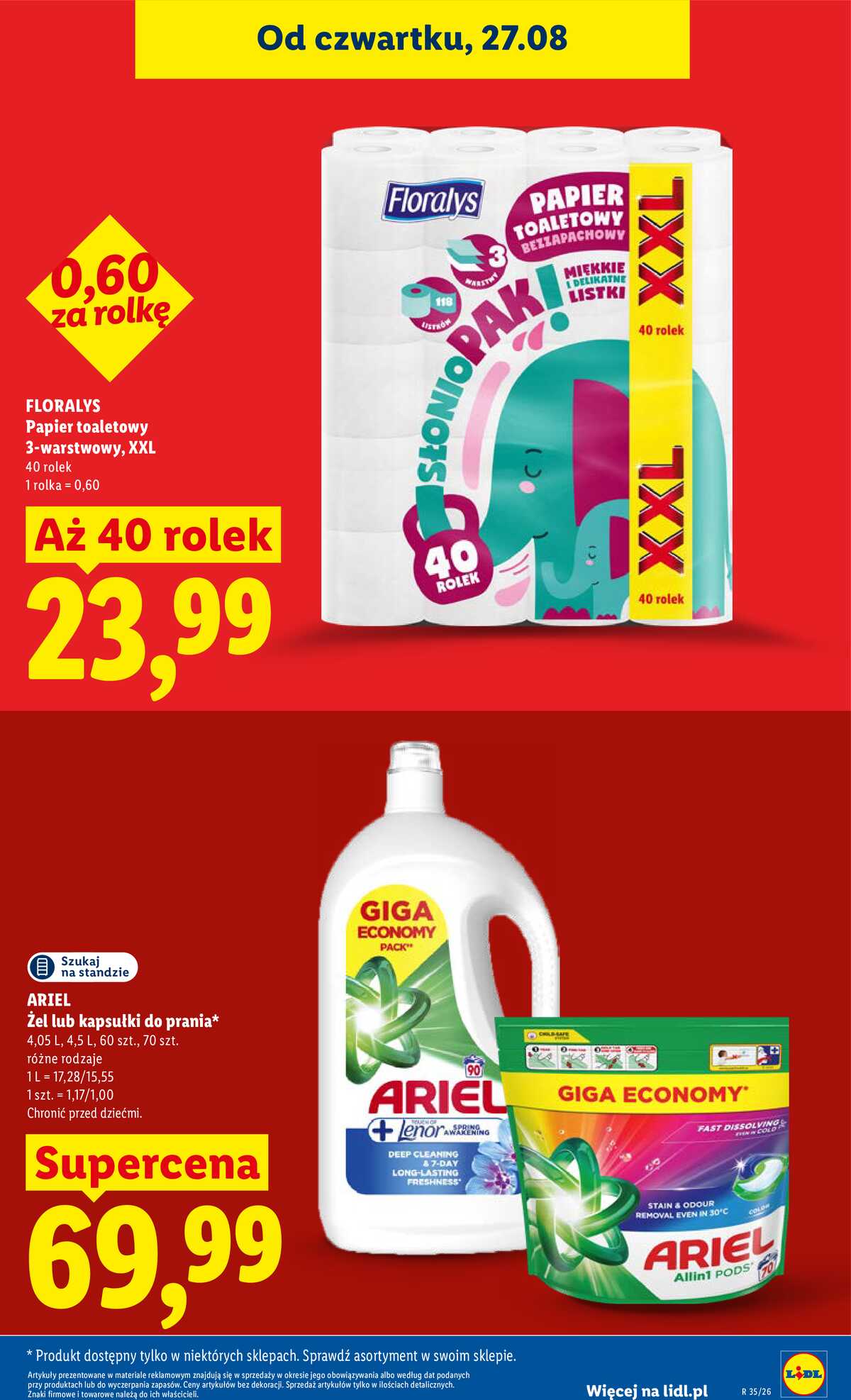 Leták Lidl Polsko 27.8.-30.8.2026 - Leták platí od 27. 8. do 30. 8. strana 27
