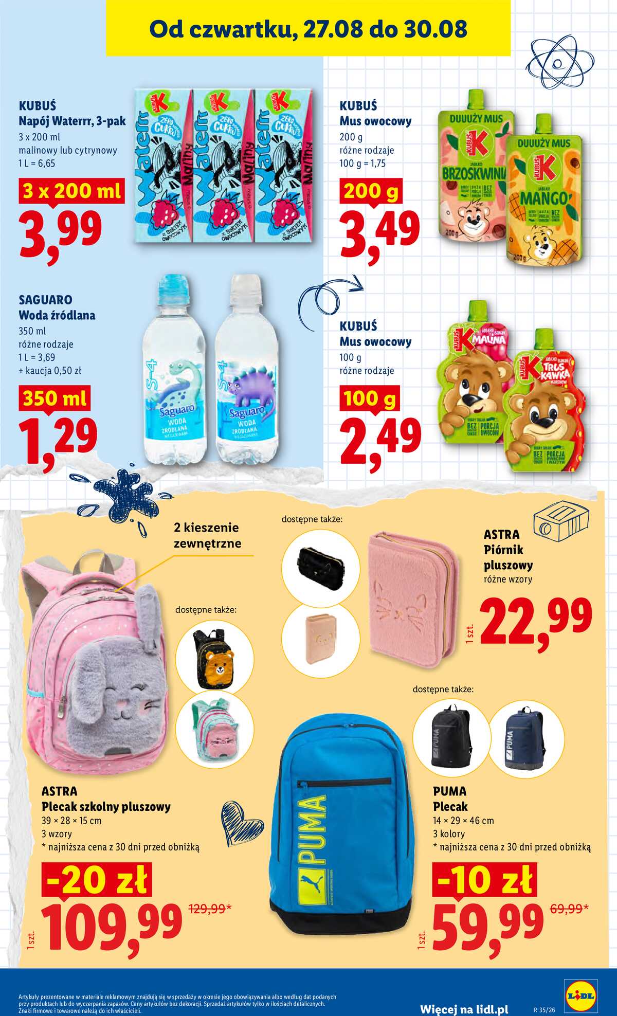 Leták Lidl Polsko 27.8.-30.8.2026 - Leták platí od 27. 8. do 30. 8. strana 61
