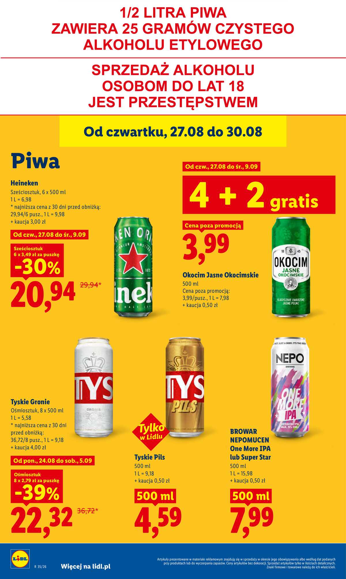 Leták Lidl Polsko 27.8.-30.8.2026 - Leták platí od 27. 8. do 30. 8. strana 66