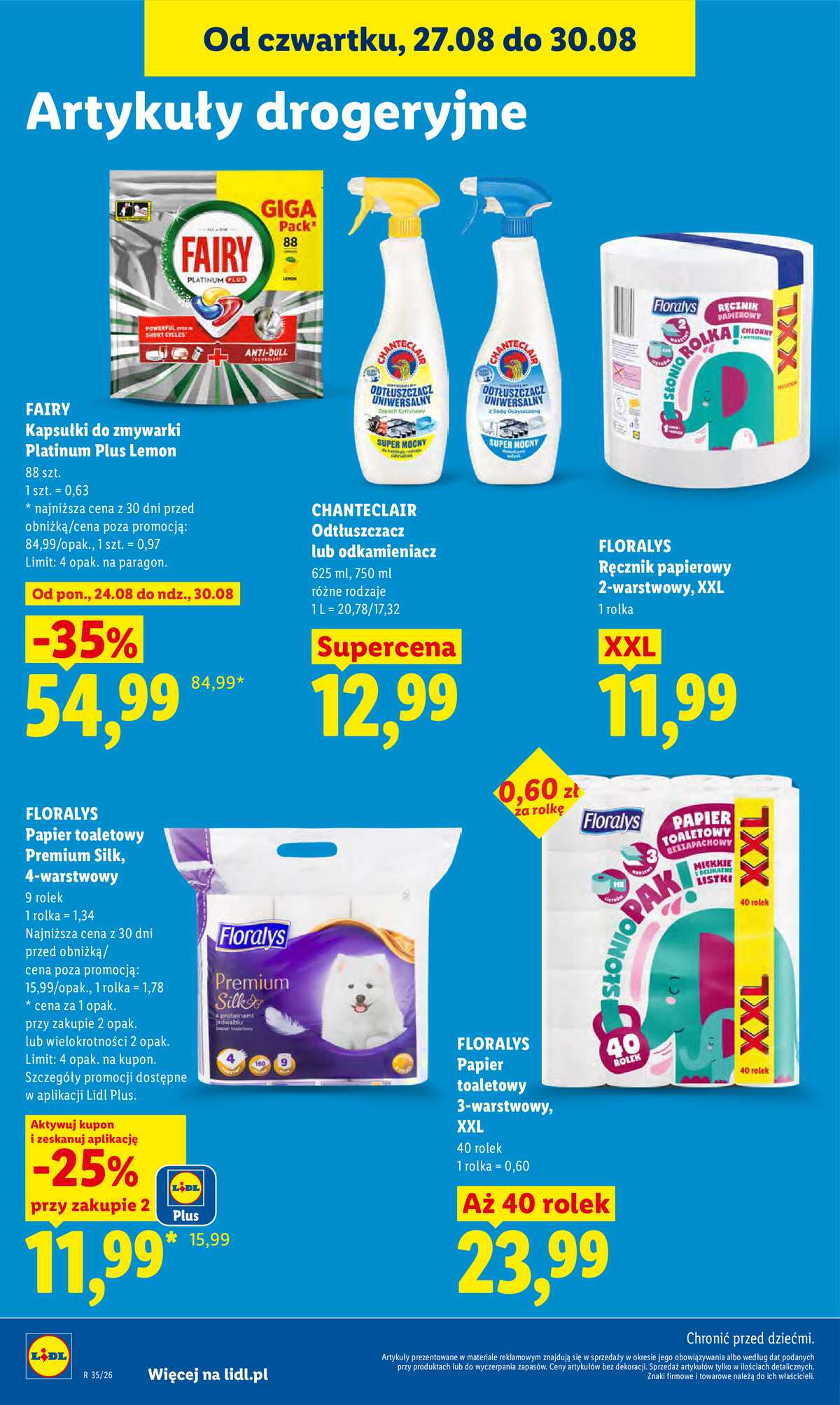 Leták Lidl Polsko 27.8.-30.8.2026 - Leták platí od 27. 8. do 30. 8. strana 84