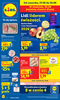 Leták Lidl Polsko 27.8.-30.8.2026 - Leták platí od 27. 8. do 30. 8.