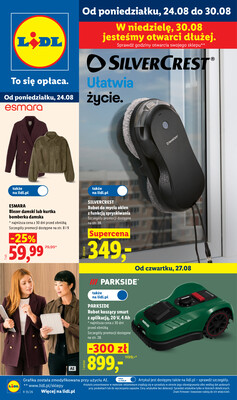 Leták Lidl Polsko 24.8.-30.8.2026 - Leták platí od 24. 8. do 30. 8.