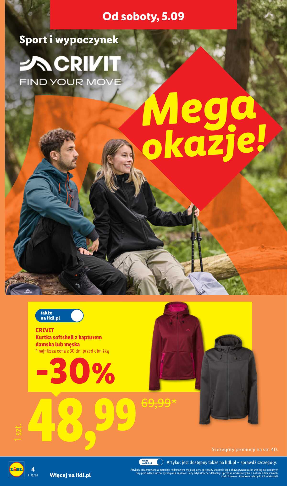 Leták Lidl Polsko 31.8.-5.9.2026 - Leták platí od 31. srpna do 5. září. strana 4