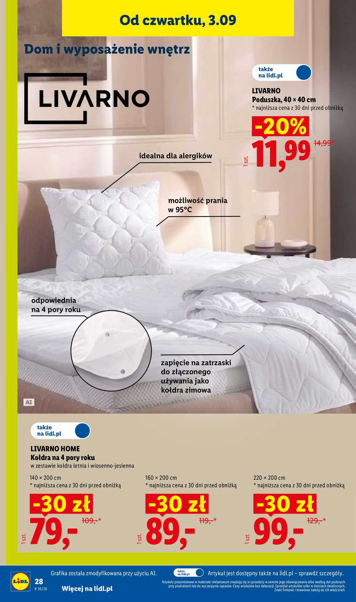 Leták Lidl Polsko 31.8.-5.9.2026 - Leták platí od 31. srpna do 5. září. strana 34