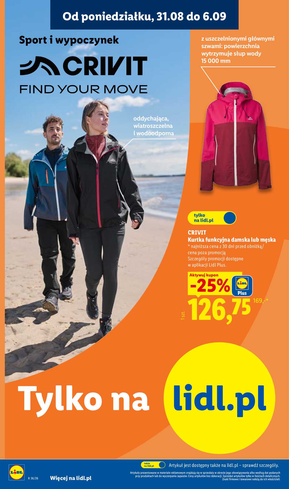 Leták Lidl Polsko 31.8.-5.9.2026 - Leták platí od 31. srpna do 5. září. strana 46