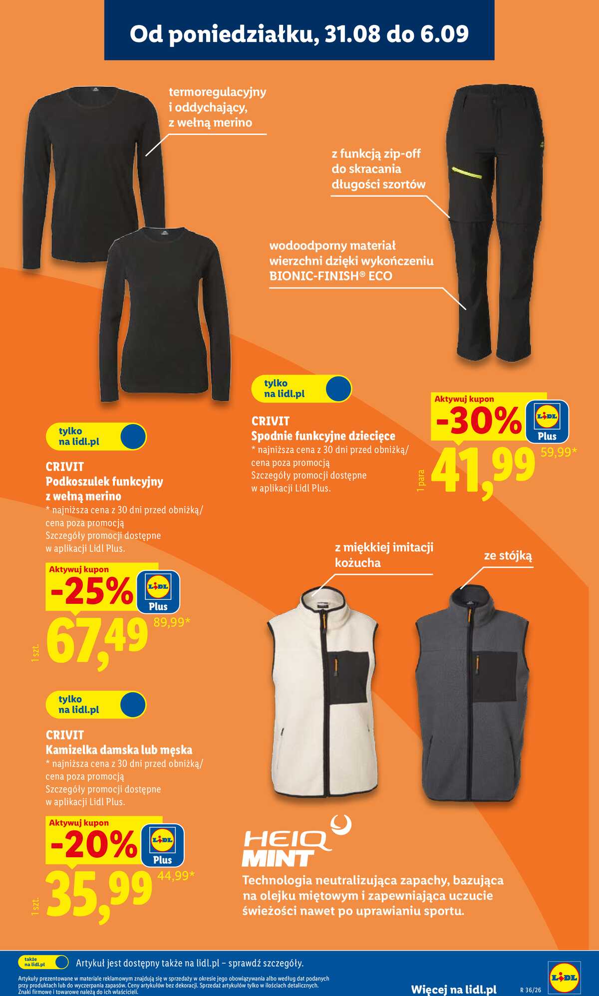 Leták Lidl Polsko 31.8.-5.9.2026 - Leták platí od 31. srpna do 5. září. strana 47