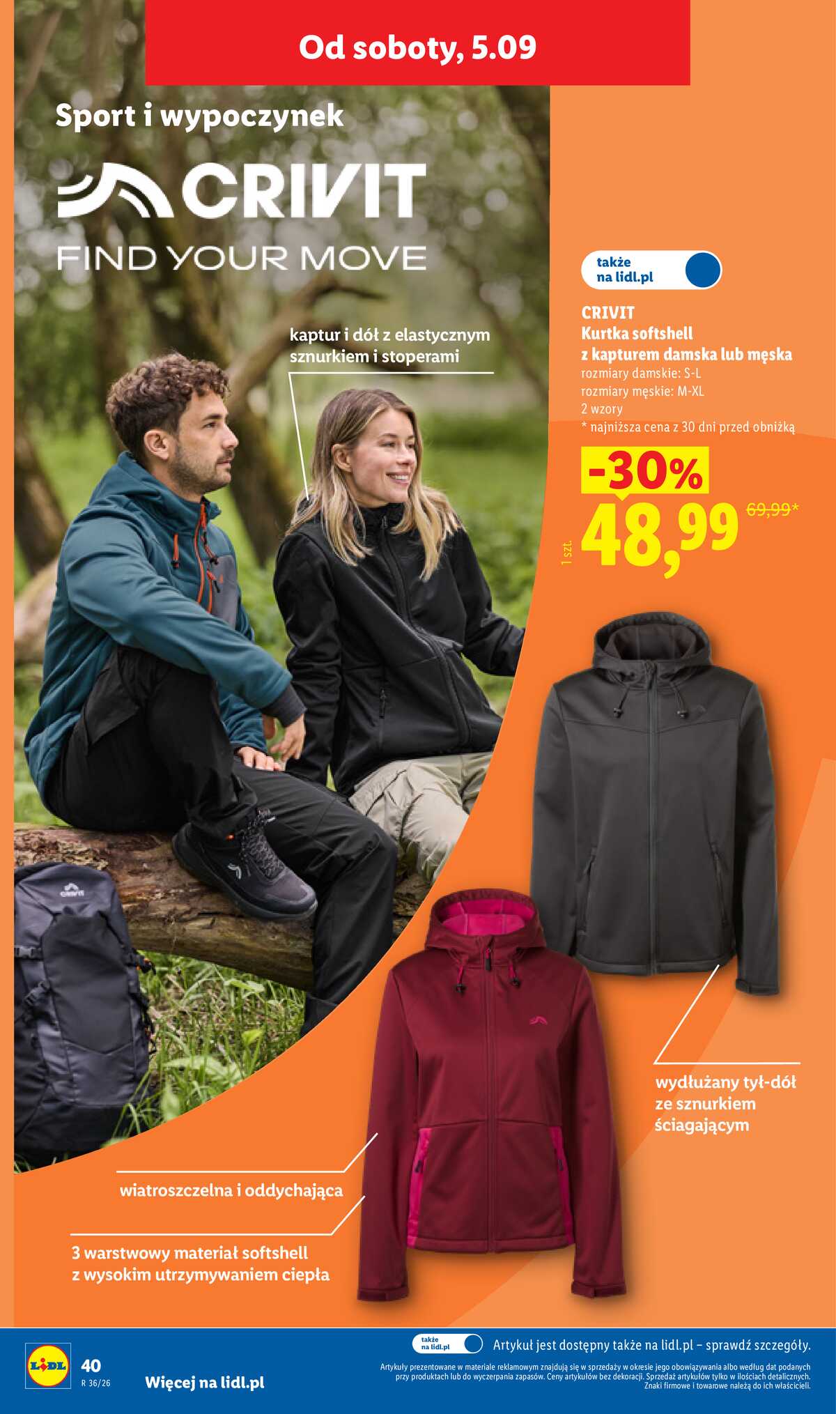 Leták Lidl Polsko 31.8.-5.9.2026 - Leták platí od 31. srpna do 5. září. strana 48