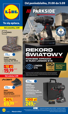 Leták Lidl Polsko 31.8.-5.9.2026 - Leták platí od 31. srpna do 5. září.