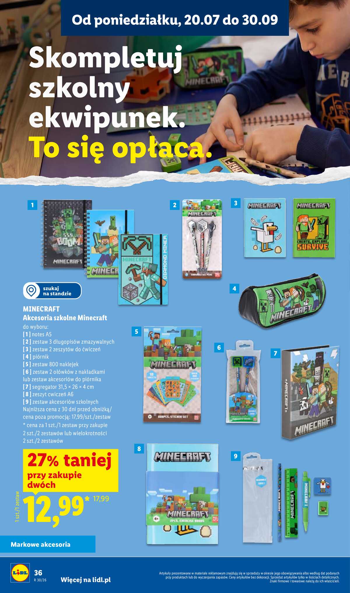 Leták Lidl Polsko 9.7.-31.8.2026 - Kompletní výbava za super ceny strana 38