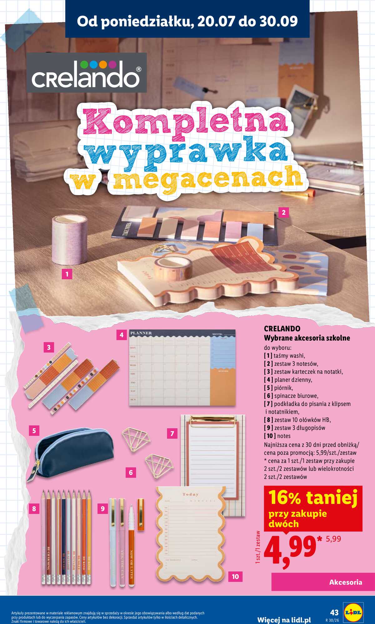 Leták Lidl Polsko 9.7.-31.8.2026 - Kompletní výbava za super ceny strana 45