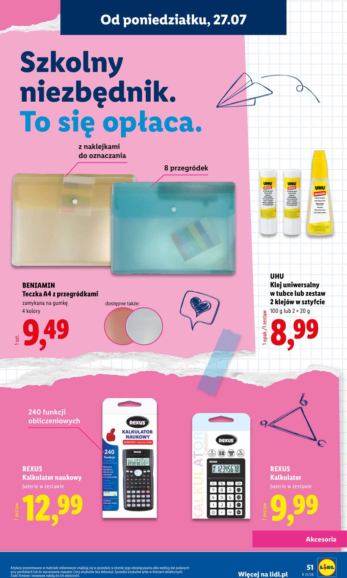 Leták Lidl Polsko 9.7.-31.8.2026 - Kompletní výbava za super ceny strana 53