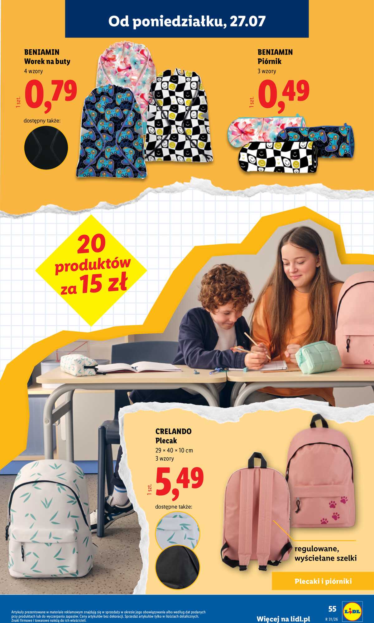 Leták Lidl Polsko 9.7.-31.8.2026 - Kompletní výbava za super ceny strana 57