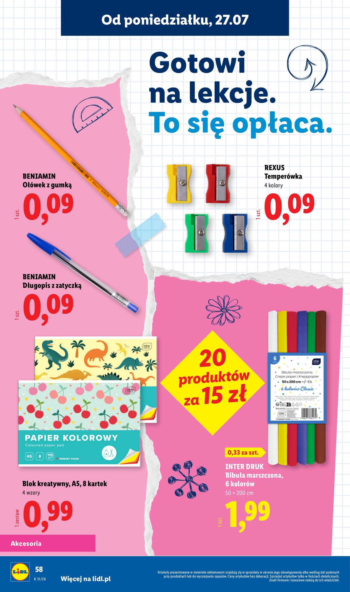 Leták Lidl Polsko 9.7.-31.8.2026 - Kompletní výbava za super ceny strana 60