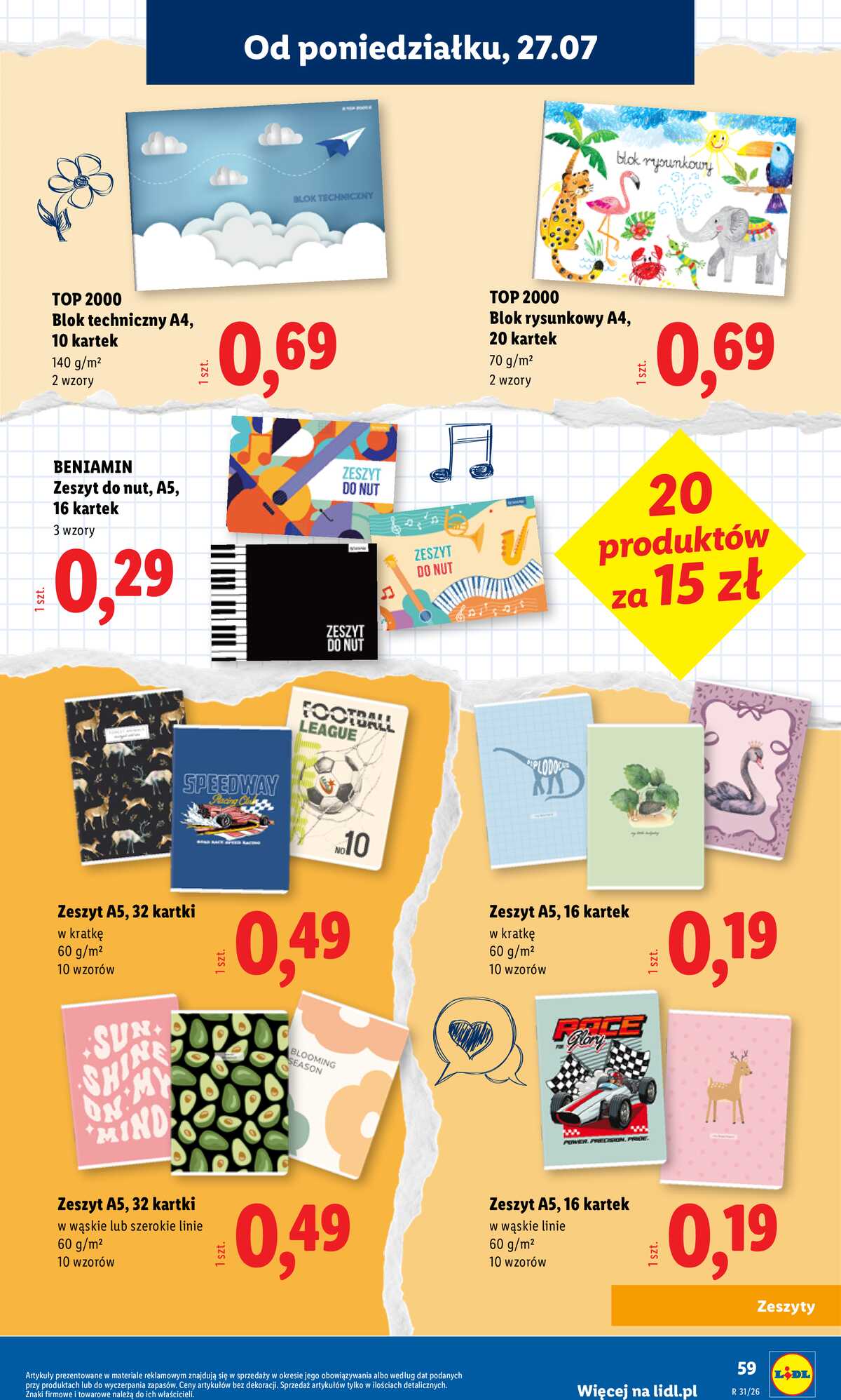 Leták Lidl Polsko 9.7.-31.8.2026 - Kompletní výbava za super ceny strana 61
