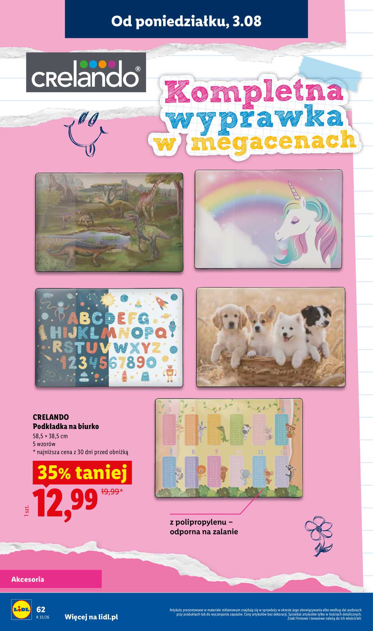 Leták Lidl Polsko 9.7.-31.8.2026 - Kompletní výbava za super ceny strana 64