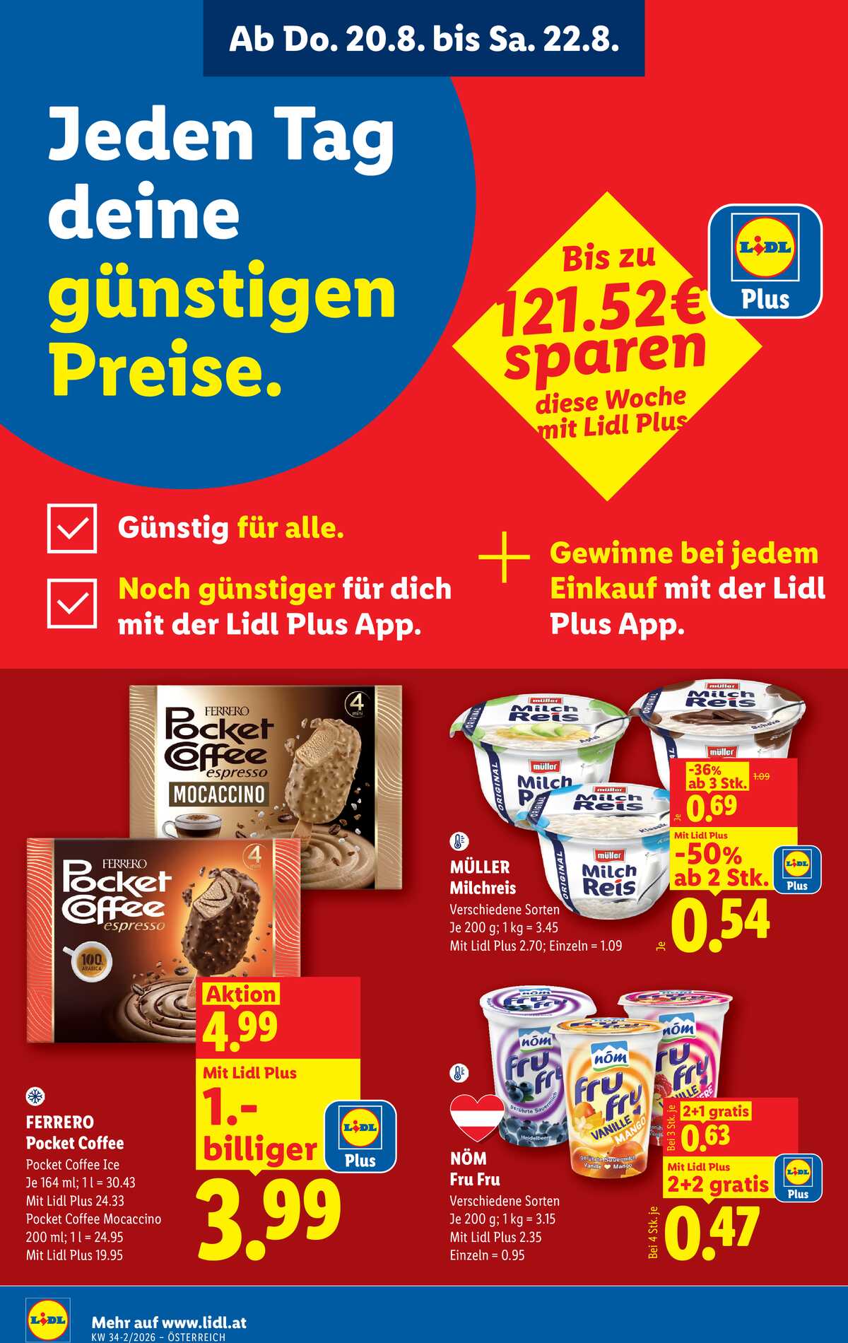 Leták Lidl Rakousko 20.8.-26.8.2026 strana 2