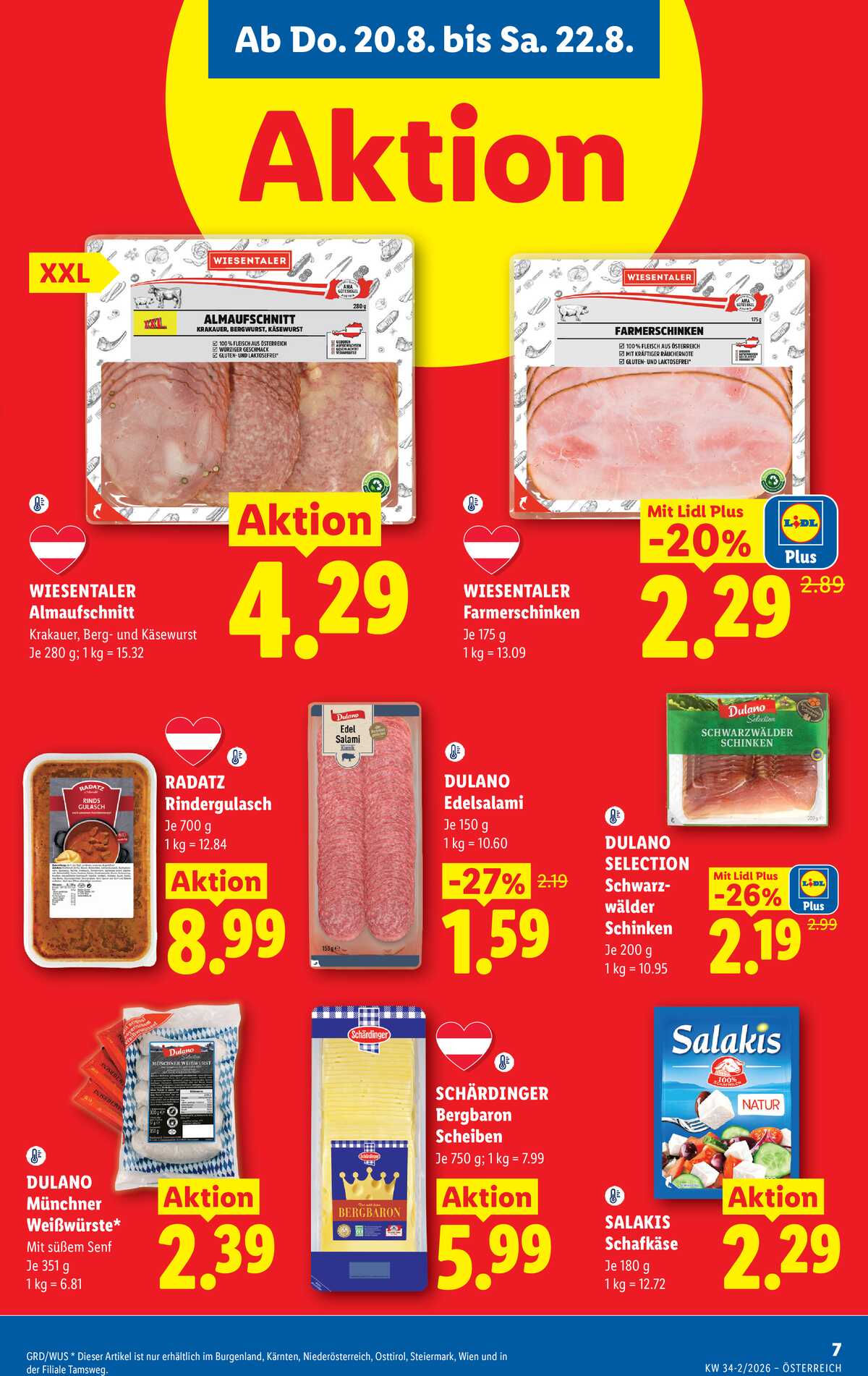 Leták Lidl Rakousko 20.8.-26.8.2026 strana 9