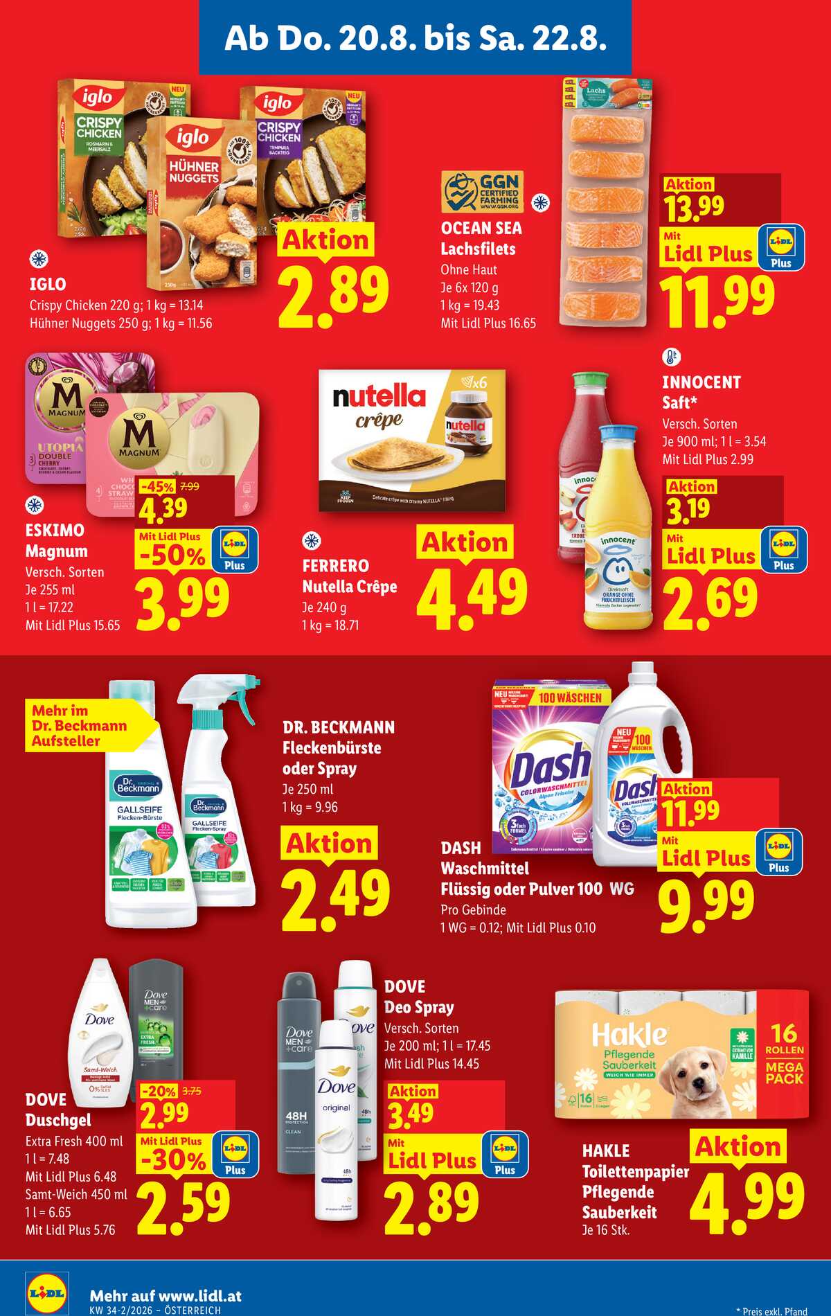 Leták Lidl Rakousko 20.8.-26.8.2026 strana 12