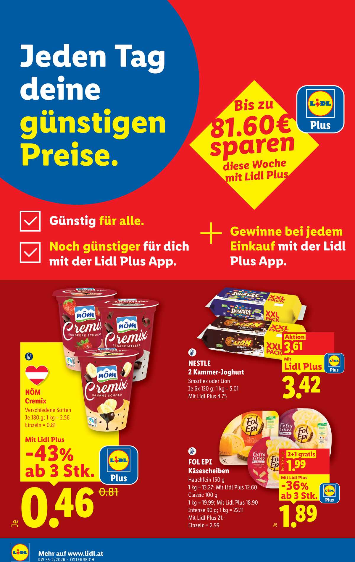 Leták Lidl Rakousko 27.8.-2.9.2026 strana 2
