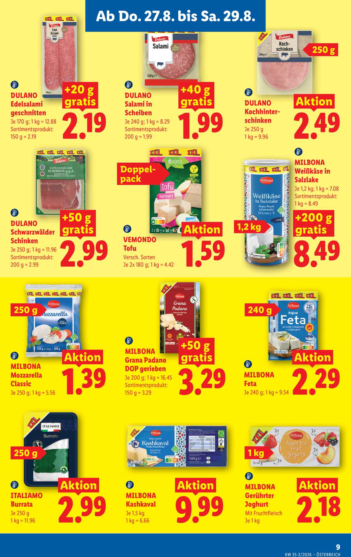 Leták Lidl Rakousko 27.8.-2.9.2026 strana 11
