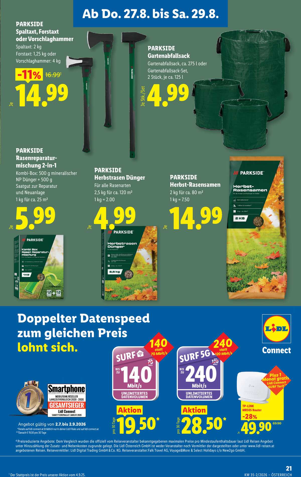 Leták Lidl Rakousko 27.8.-2.9.2026 strana 25