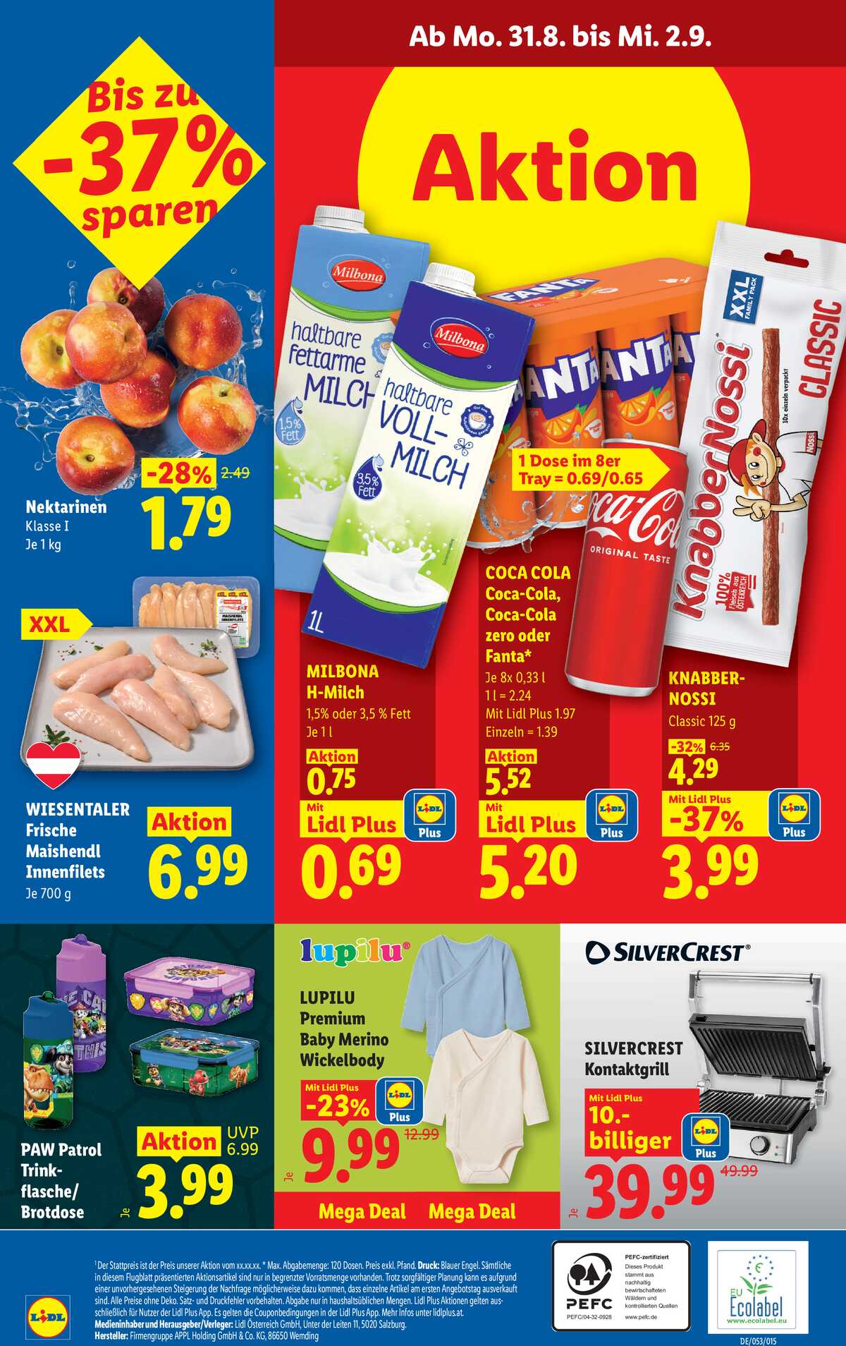 Leták Lidl Rakousko 27.8.-2.9.2026 strana 29