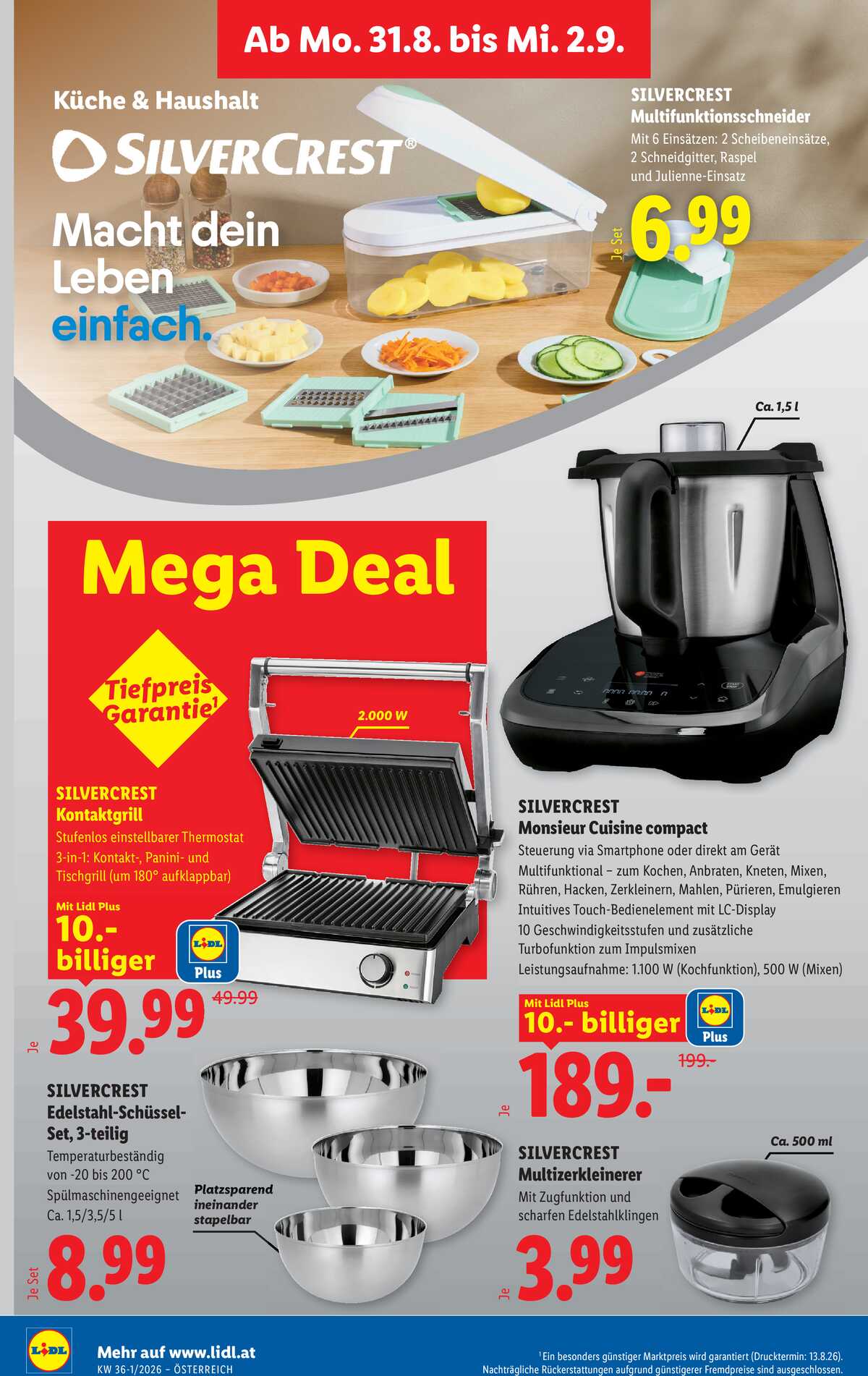 Leták Lidl Rakousko 27.8.-2.9.2026 strana 33