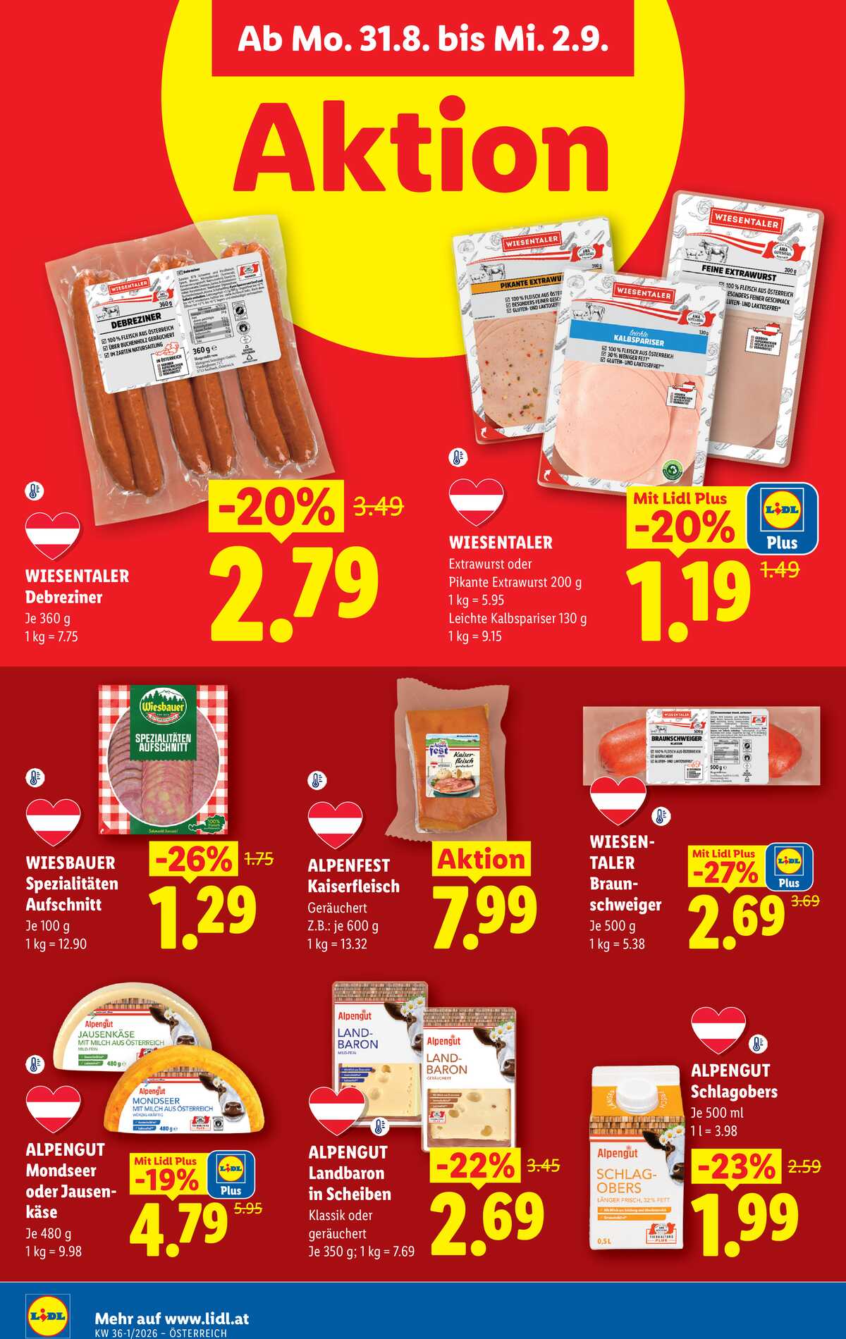 Leták Lidl Rakousko 27.8.-2.9.2026 strana 45