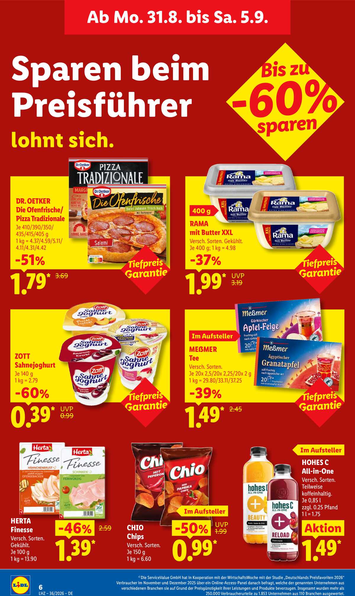 Leták Lidl Německo 31.8.-5.9.2026 strana 14
