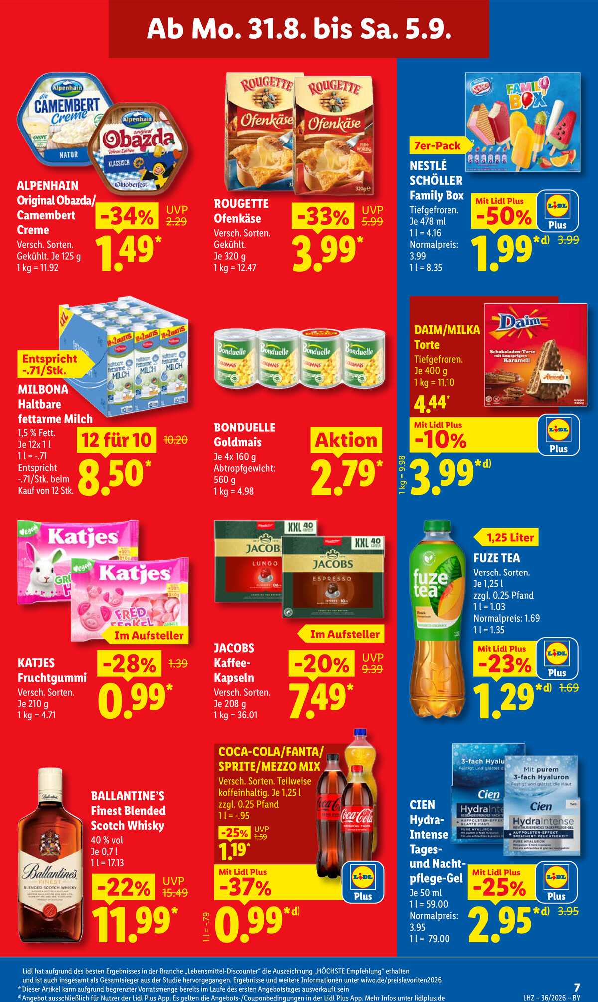 Leták Lidl Německo 31.8.-5.9.2026 strana 15