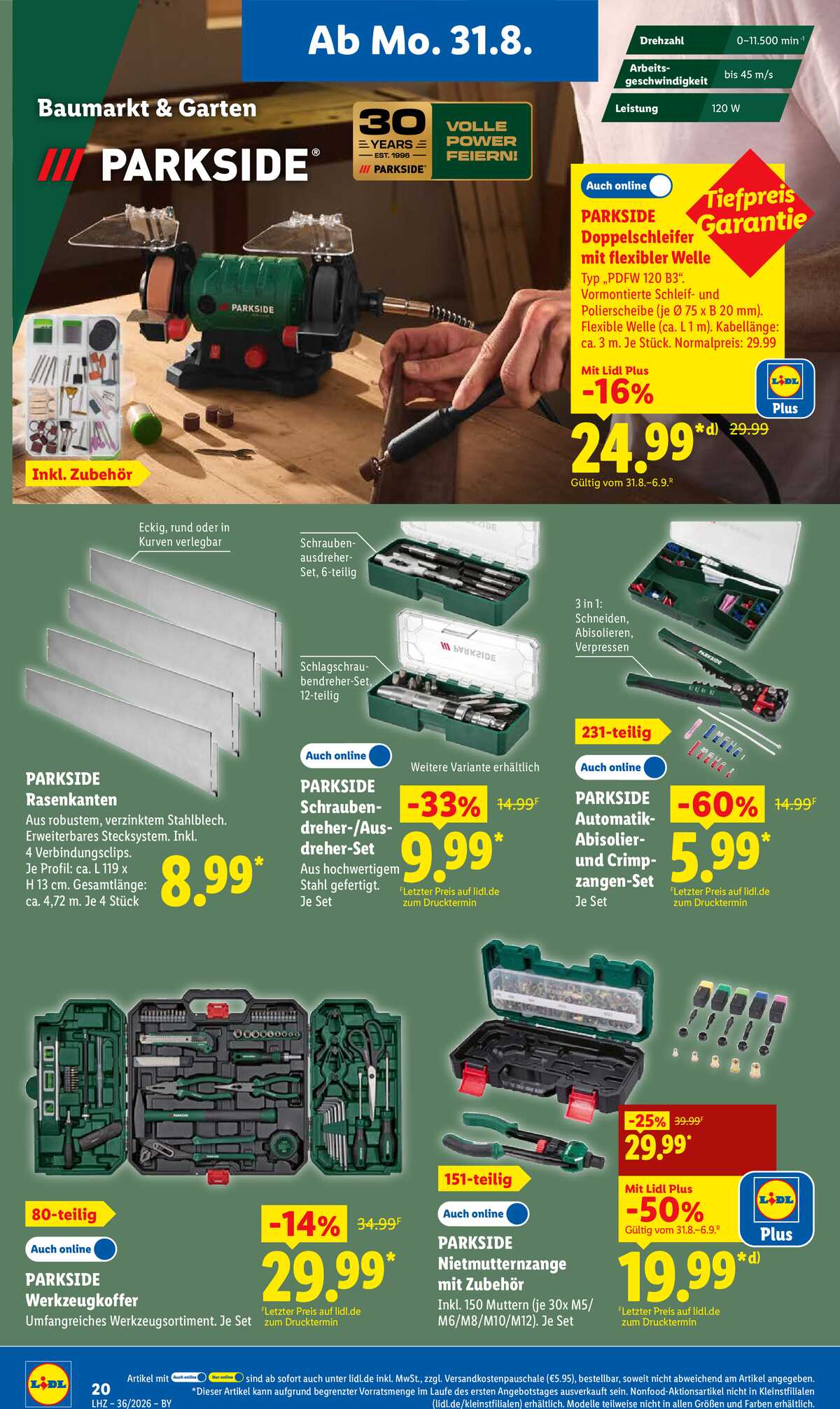 Leták Lidl Německo 31.8.-5.9.2026 strana 36