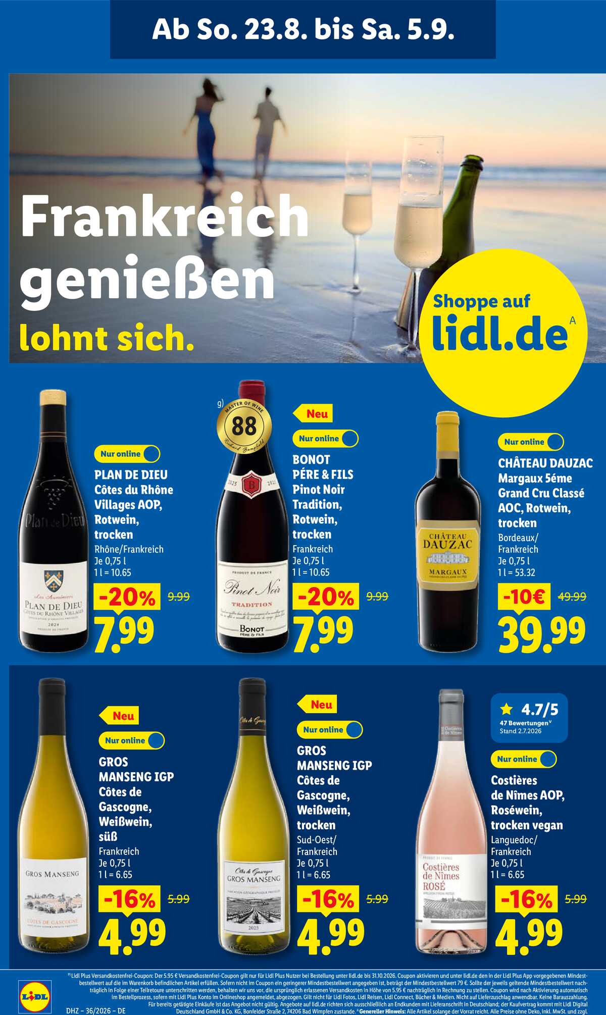 Leták Lidl Německo 31.8.-5.9.2026 strana 62
