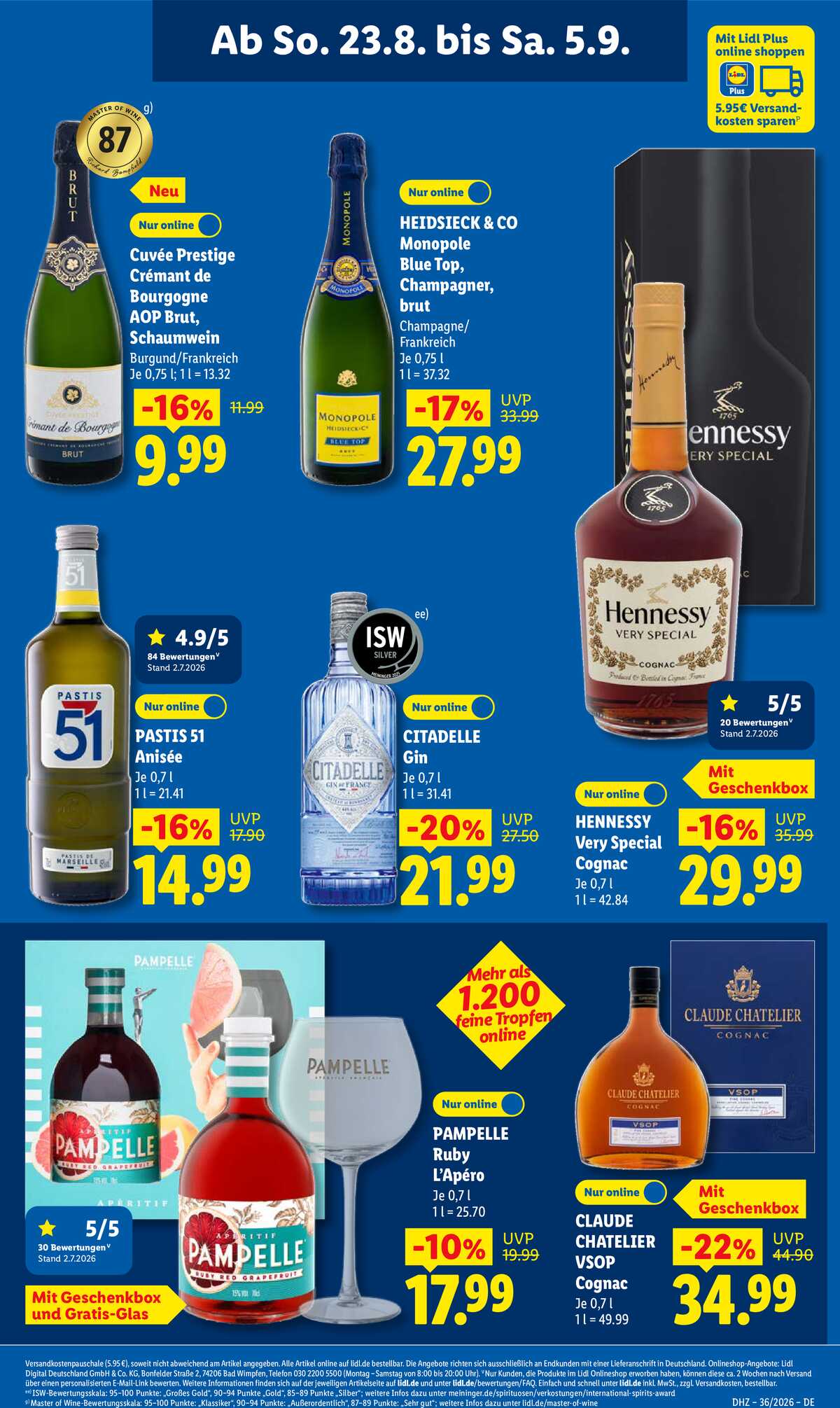 Leták Lidl Německo 31.8.-5.9.2026 strana 63