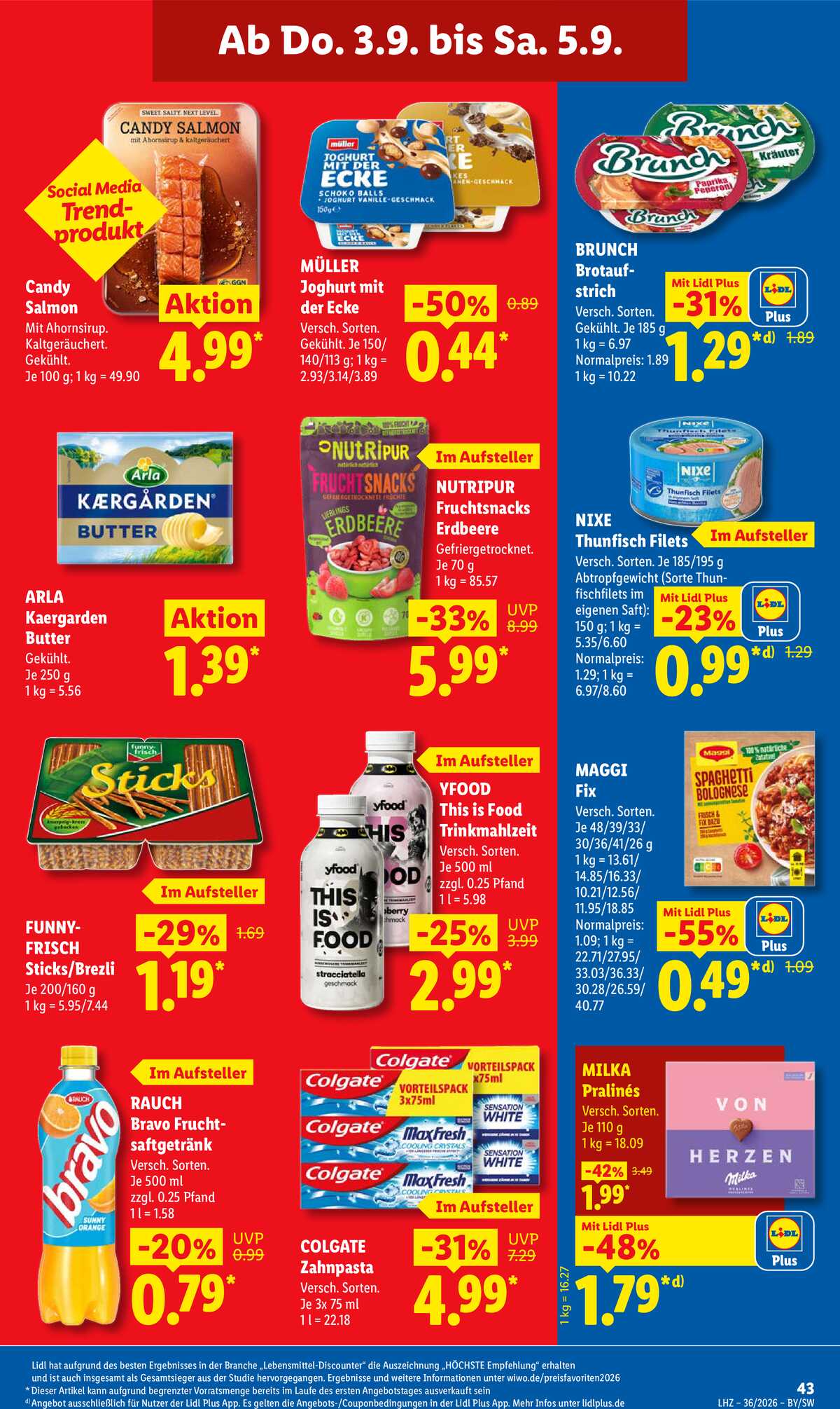 Leták Lidl Německo 31.8.-5.9.2026 strana 69