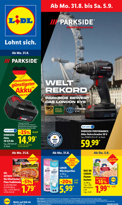 Leták Lidl Německo 31.8.-5.9.2026