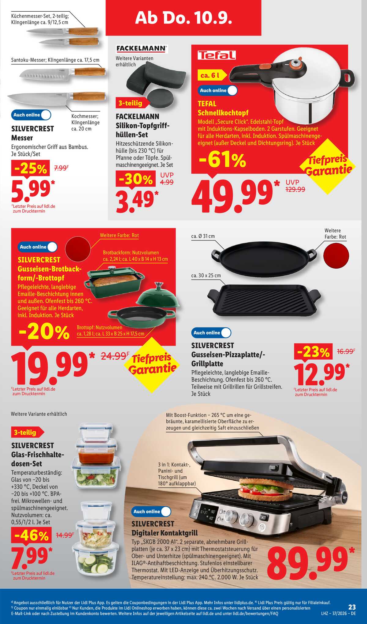 Leták Lidl Německo 7.9.-12.9.2026 strana 23
