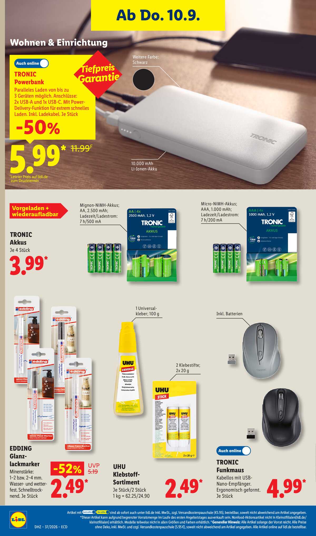 Leták Lidl Německo 7.9.-12.9.2026 strana 26