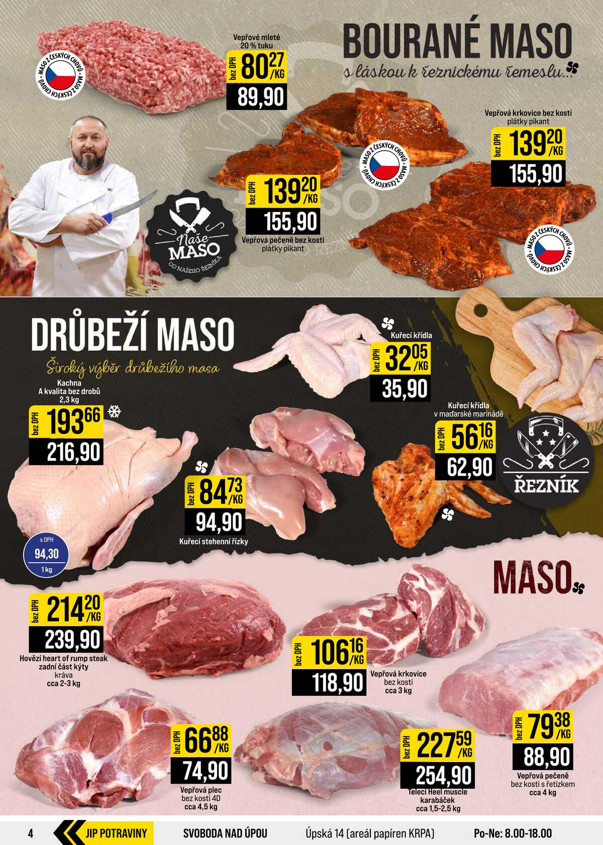 JIP Cash & Carry Brno, Praha, Ostrava, Jilemnice, Pardubice, Ostrava, Karlovy Vary, Olomouc a Zlín od 26.8. do 1.9.2026 strana 4