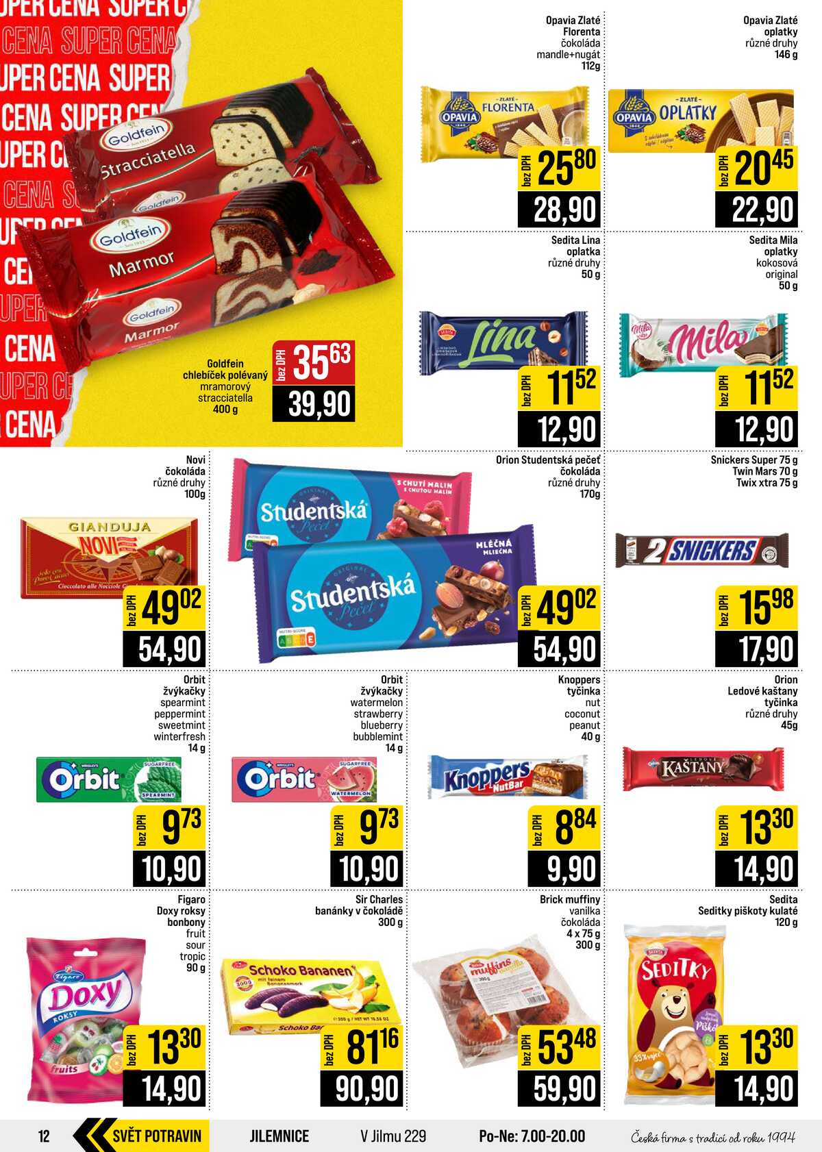 JIP Cash & Carry Brno, Praha, Ostrava, Jilemnice, Pardubice, Ostrava, Karlovy Vary, Olomouc a Zlín od 26.8. do 1.9.2026 strana 12