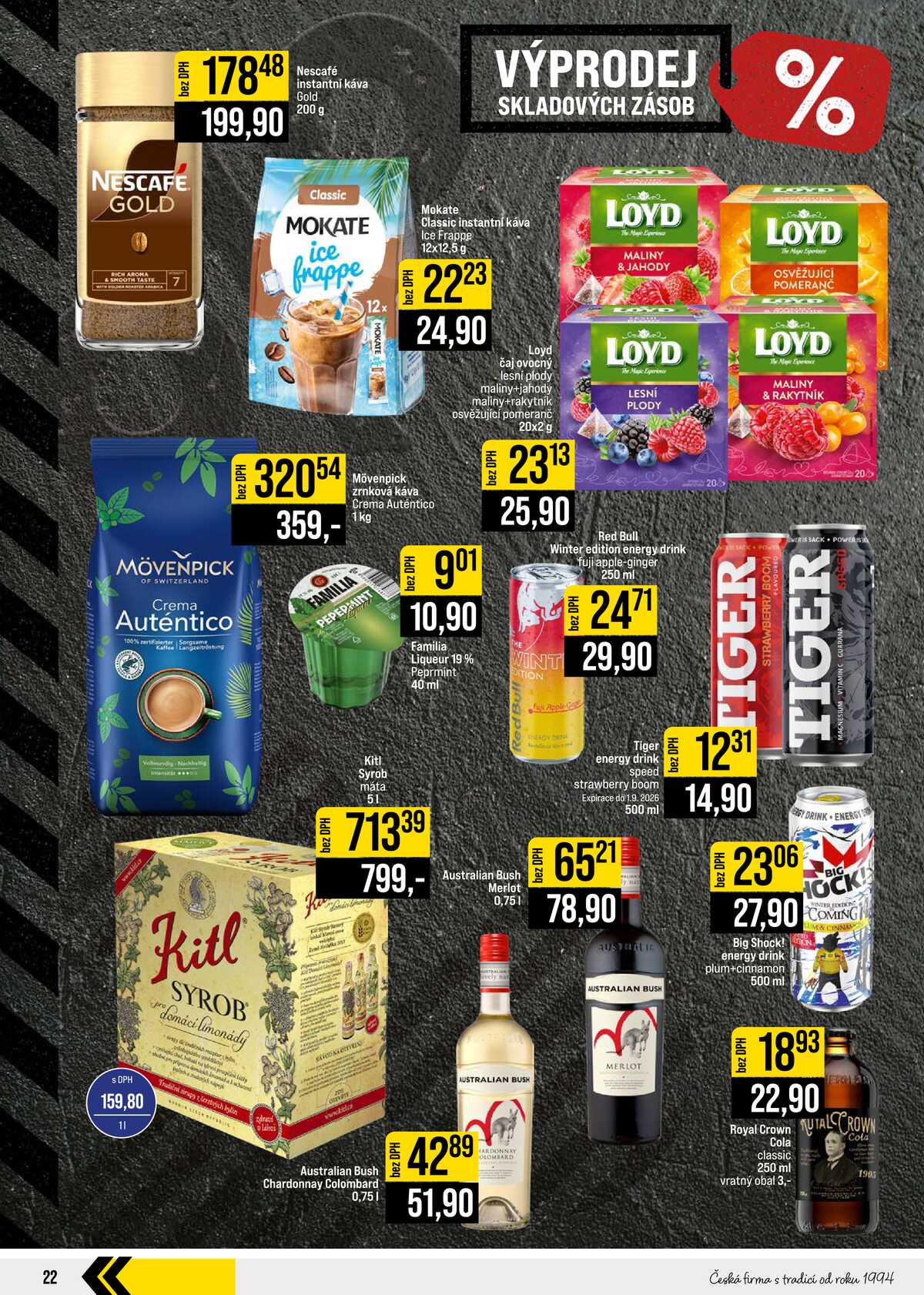 JIP Cash & Carry Brno, Praha, Ostrava, Jilemnice, Pardubice, Ostrava, Karlovy Vary, Olomouc a Zlín od 26.8. do 1.9.2026 strana 22