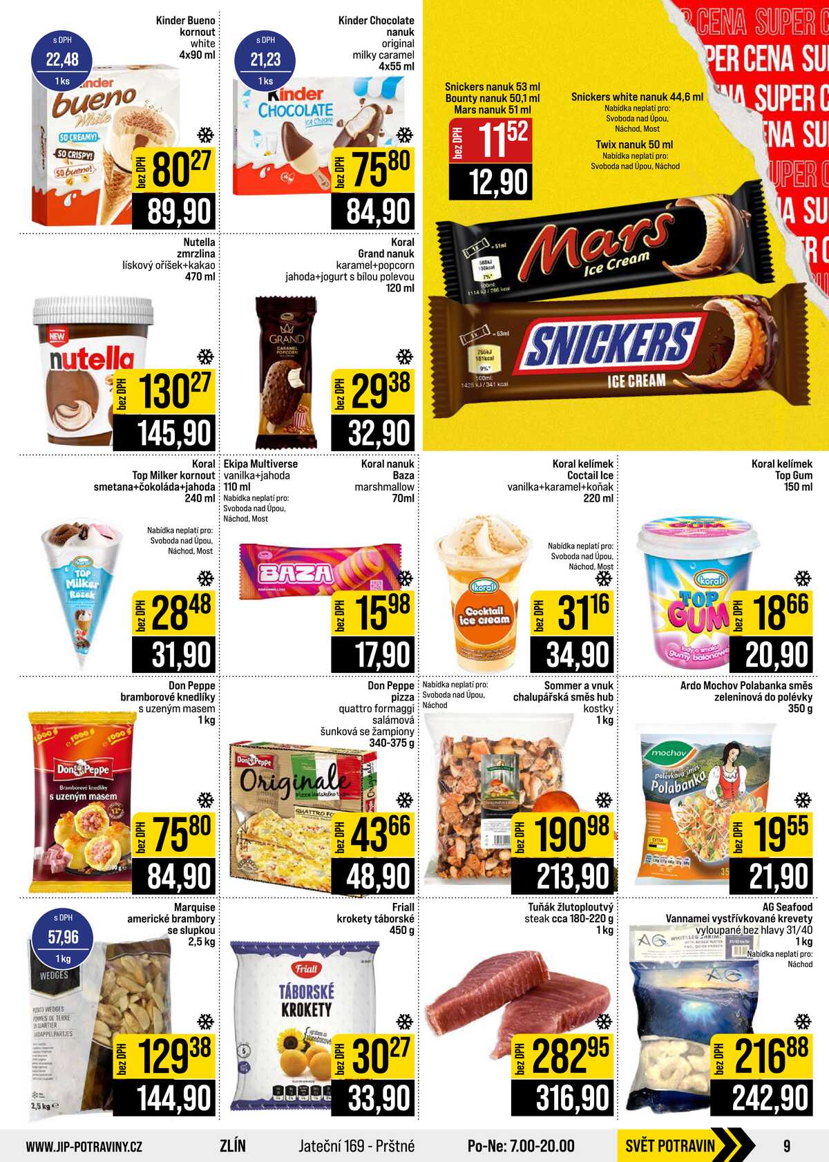 JIP Cash & Carry České Budějovice, Most, Náchod, Polička, Sušice a Svoboda nad Úpou od 26.8. do 1.9.2026 strana 9