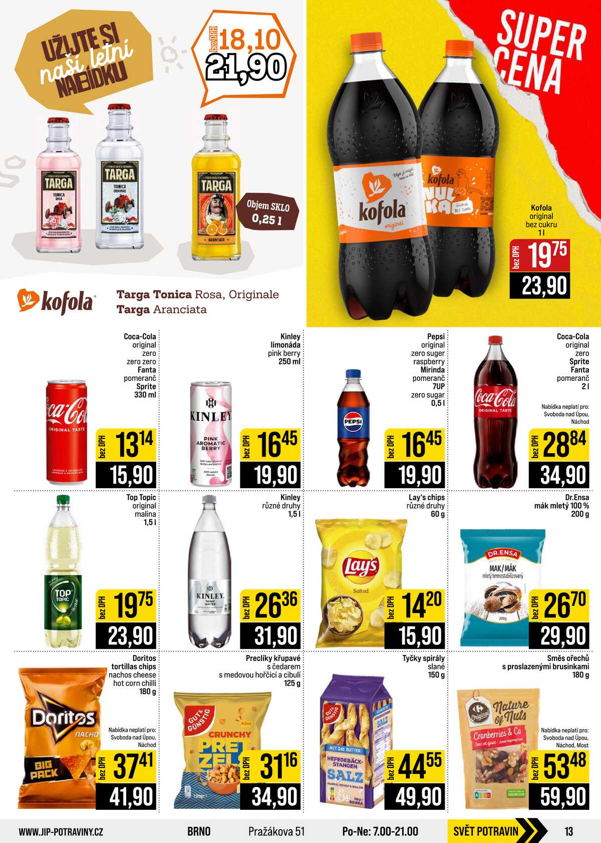 JIP Cash & Carry České Budějovice, Most, Náchod, Polička, Sušice a Svoboda nad Úpou od 26.8. do 1.9.2026 strana 13