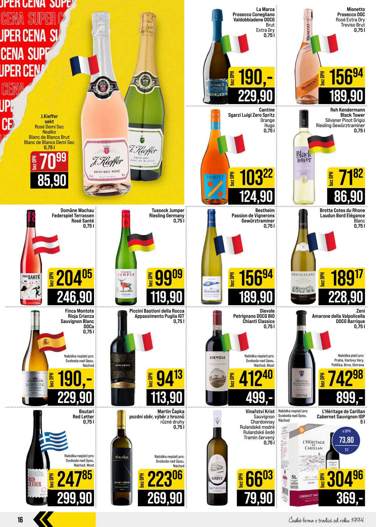 JIP Cash & Carry České Budějovice, Most, Náchod, Polička, Sušice a Svoboda nad Úpou od 26.8. do 1.9.2026 strana 16